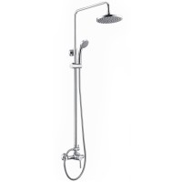 Душевая система WasserKRAFT A12202, верхний душ 20 см, хром