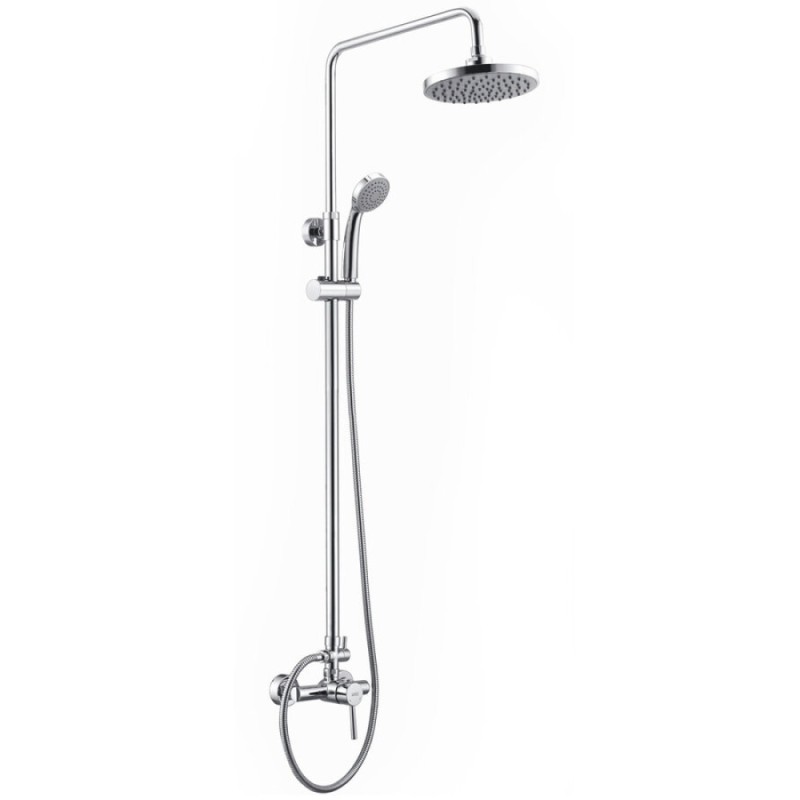Душевая система WasserKRAFT A12202, верхний душ 20 см, хром