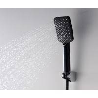 Душевая лейка WasserKRAFT A130 3-функциональная, черная
