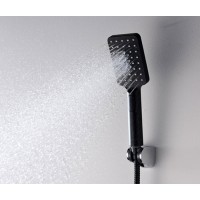Душевая лейка WasserKRAFT A130 3-функциональная, черная