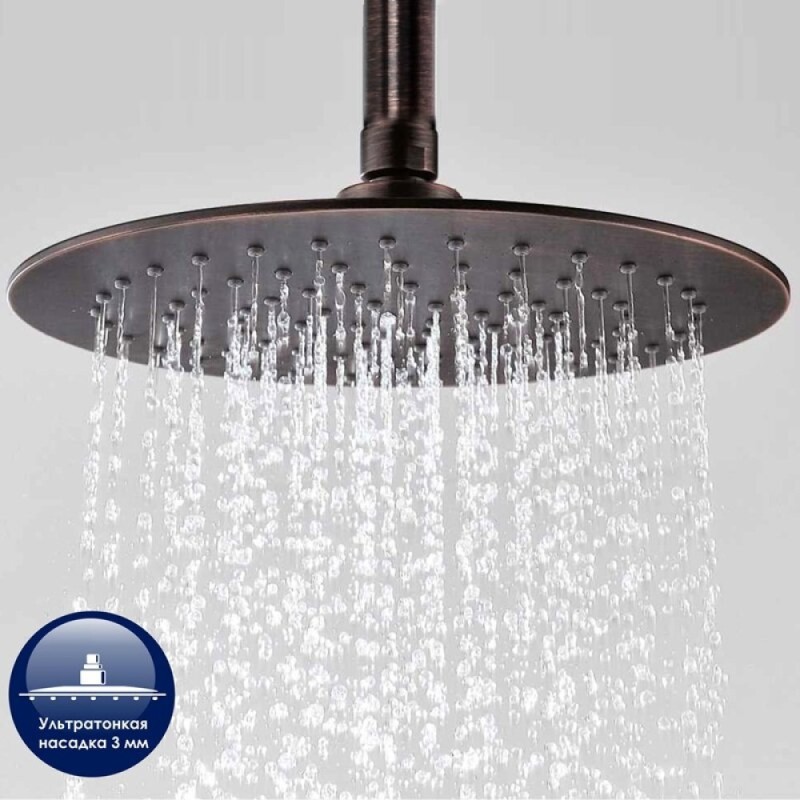 Душевая система WasserKRAFT A1302L.041, темная бронза