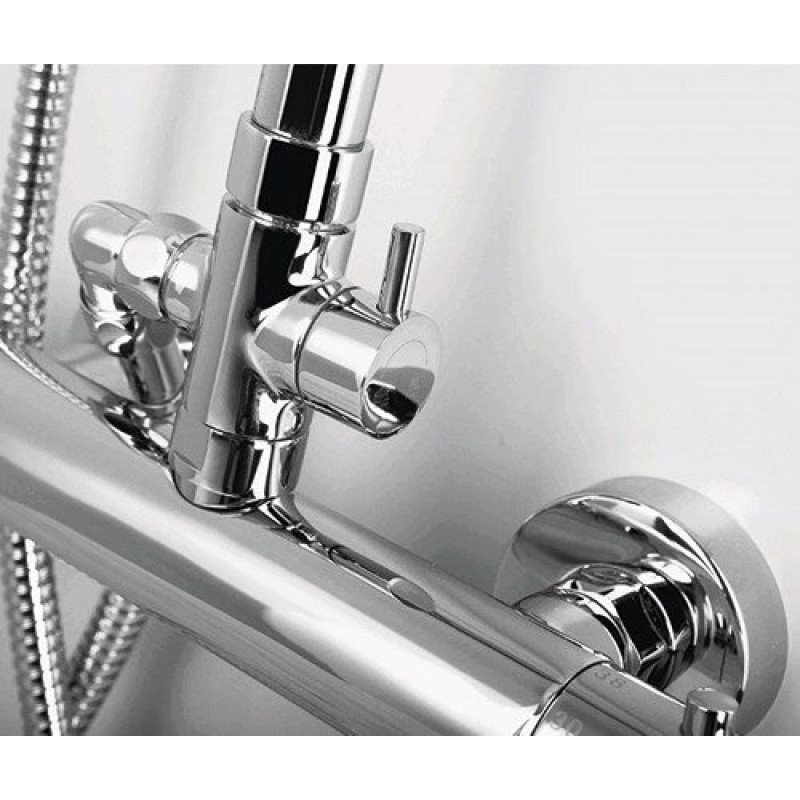 Душевая система WasserKRAFT A13302, верхний душ 25 см, хром