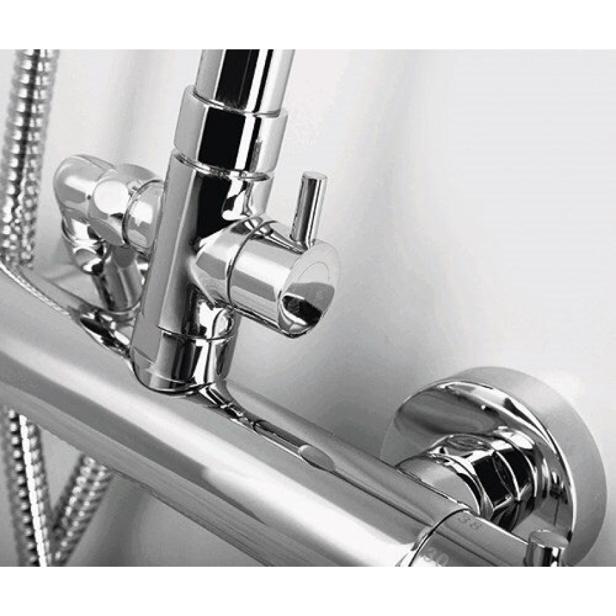Душевая система WasserKRAFT A13302, верхний душ 25 см, хром