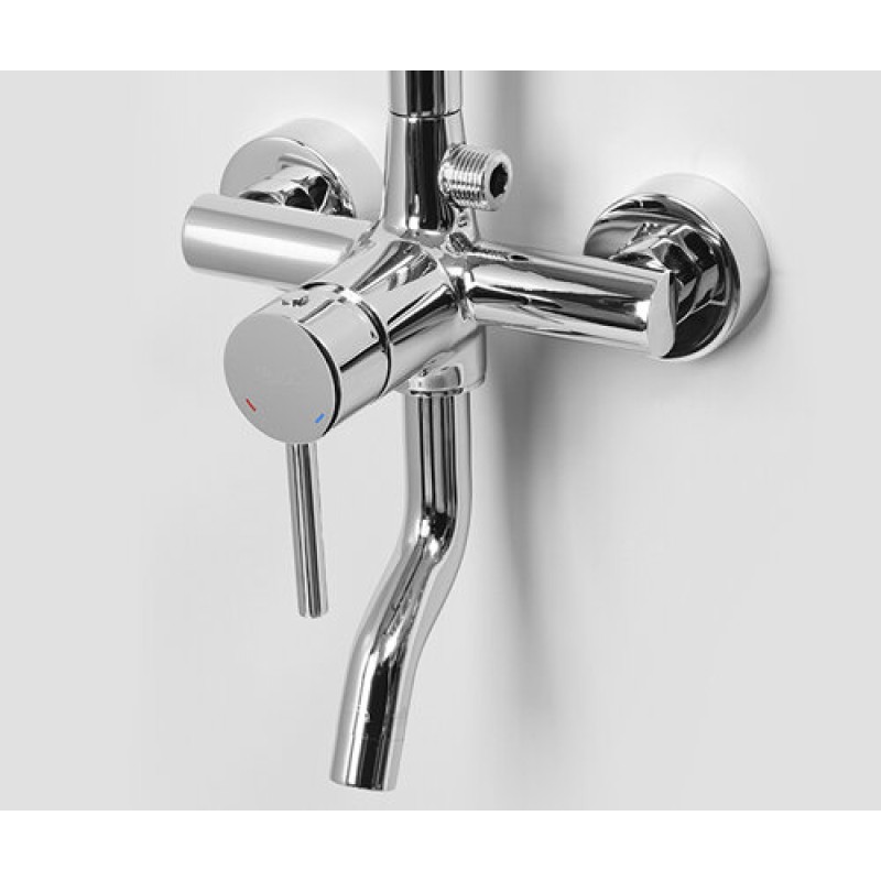 Душевая система WasserKRAFT, хром, A14401