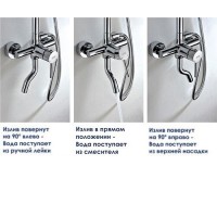 Душевая система WasserKRAFT, хром, A14401