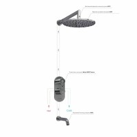 Душевая система WasserKRAFT Berkel A15030 Thermo, термостатическая, хром