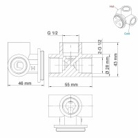 Смеситель WasserKRAFT Alme 1510, для раковины, цвет хром, A15513