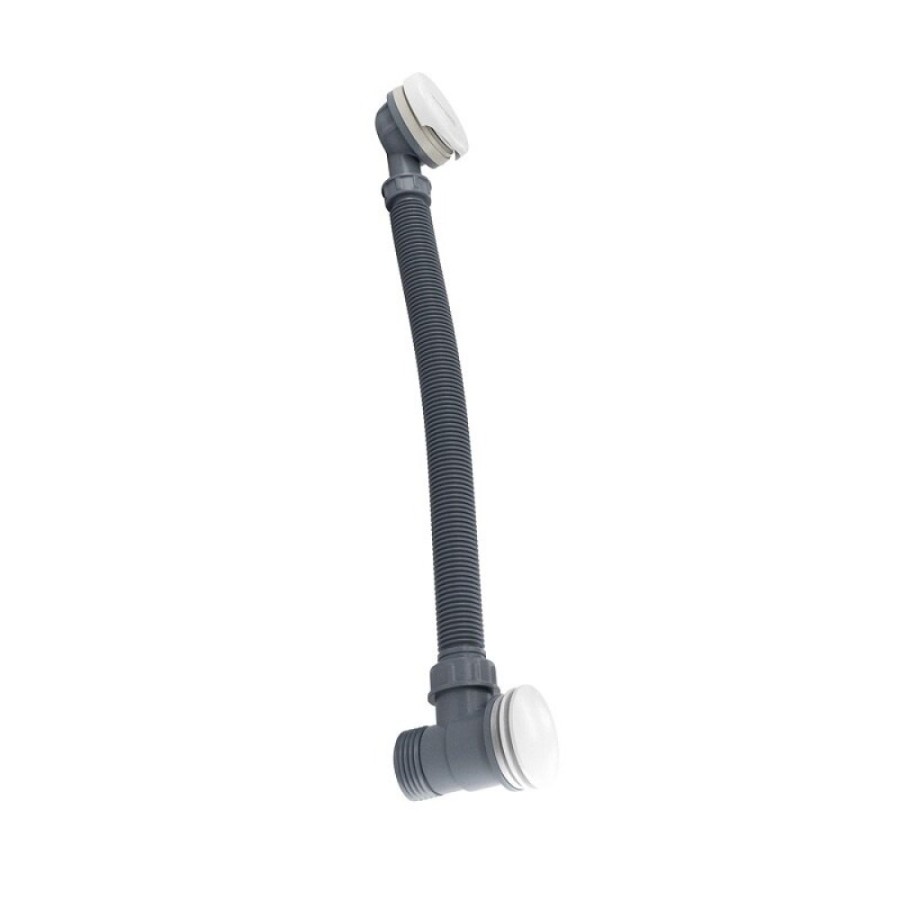 Слив-перелив для ванны Wasserkraft Mindel 8500 A158, клик-клак, белый Soft-touch