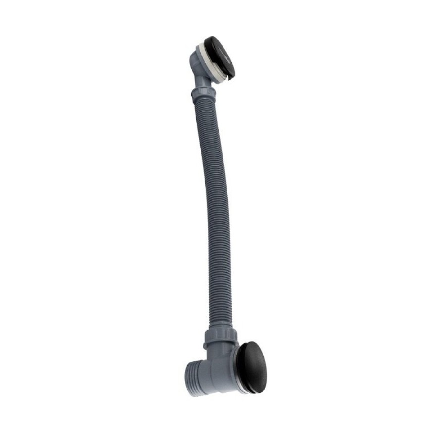 Слив-перелив для ванны Wasserkraft Abens 2000 A159, клик-клак, черный Soft-touch