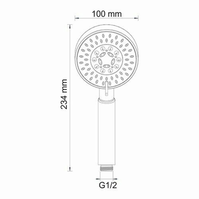 Душевая система WasserKRAFT Berkel A16028 Thermo, термостатическая, хром