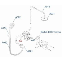 Душевая система WasserKRAFT A16031, скрытый монтаж, хром