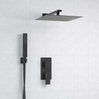 Душевая система WasserKRAFT A16162, скрытый монтаж, черный Soft-touch