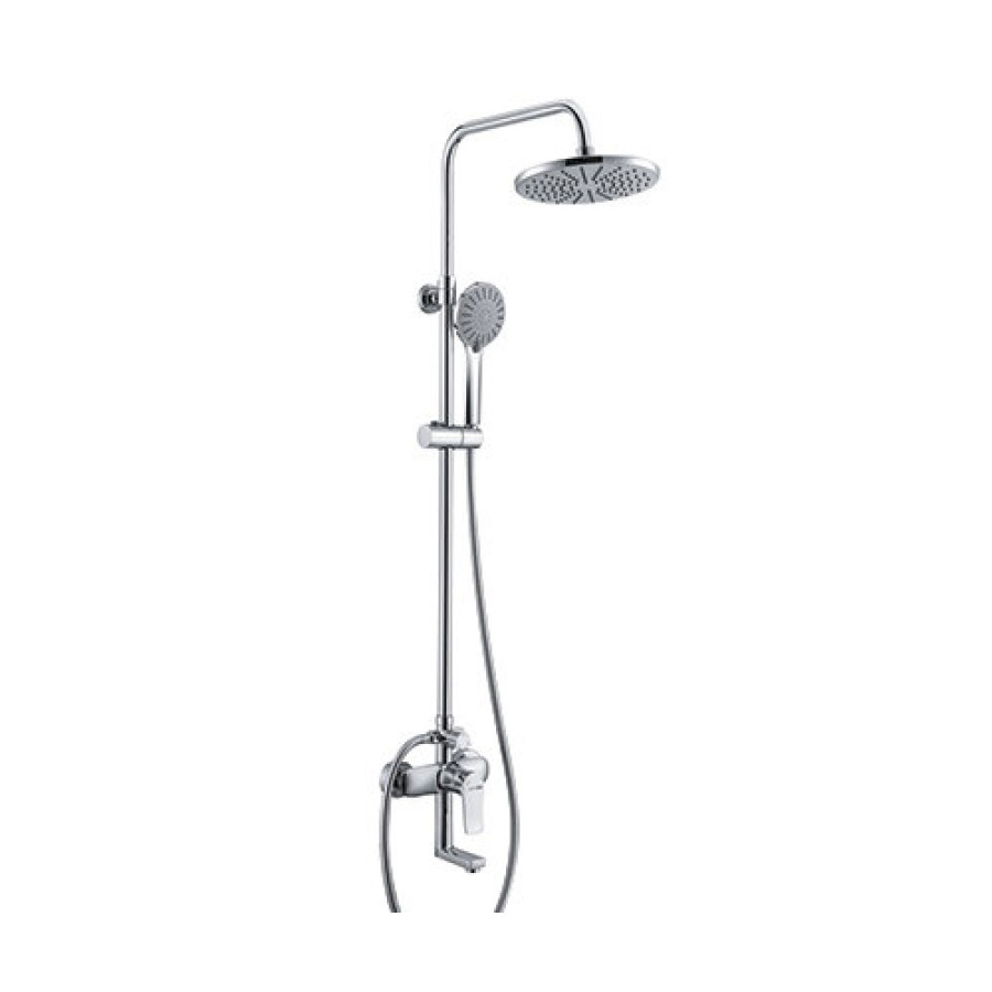 Душевая система WasserKRAFT A16601, верхний душ 22,2 см, с изливом, хром