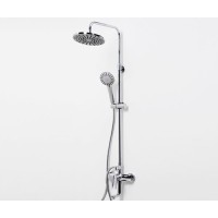 Душевая система WasserKRAFT A16601, верхний душ 22,2 см, с изливом, хром