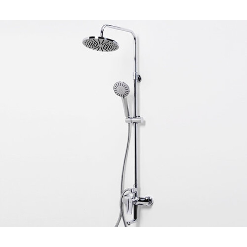 Душевая система WasserKRAFT A16601, верхний душ 22,2 см, с изливом, хром