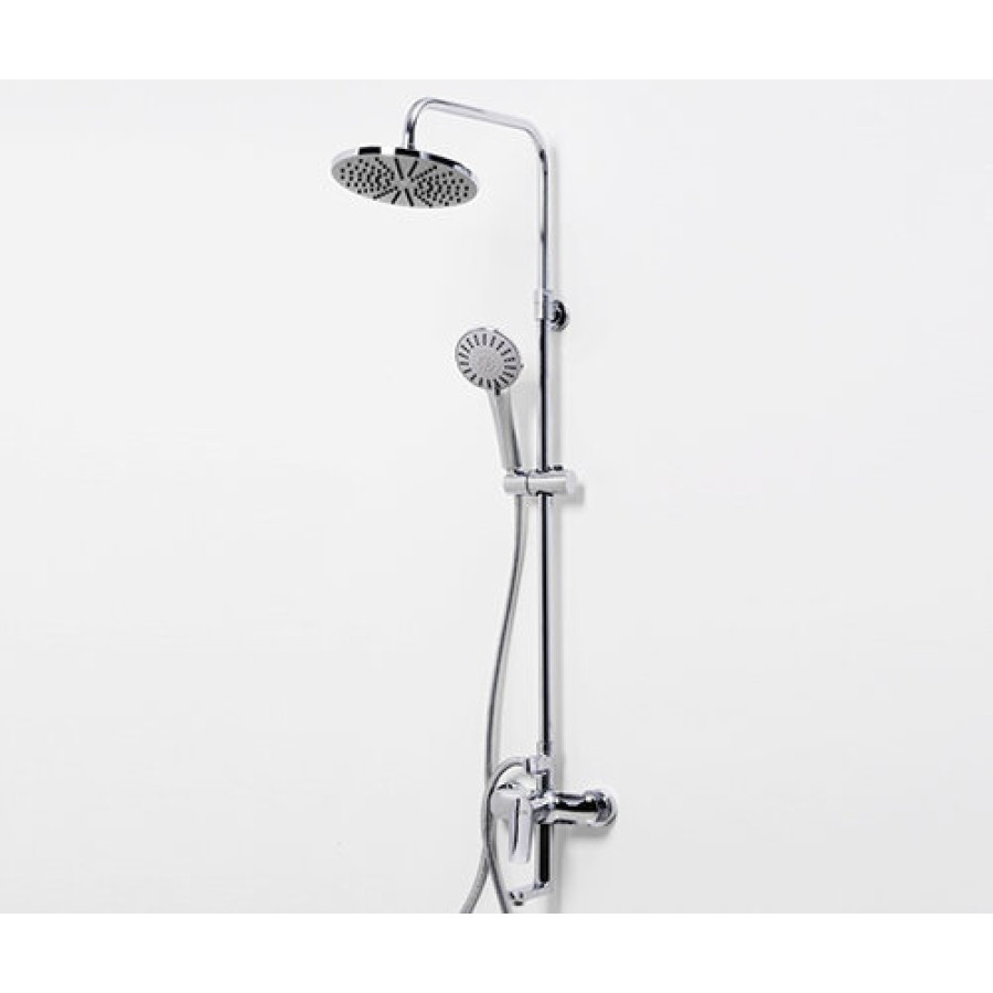 Душевая система WasserKRAFT A16601, верхний душ 22,2 см, с изливом, хром