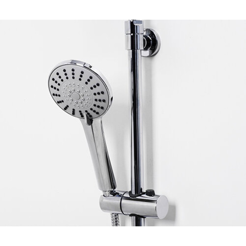 Душевая система WasserKRAFT A16601, верхний душ 22,2 см, с изливом, хром