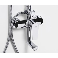 Душевая система WasserKRAFT A16601, верхний душ 22,2 см, с изливом, хром