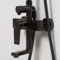 Душевая система WasserKRAFT A16701, PVD-покрытие черный глянец