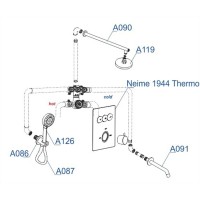 Душевая система WasserKRAFT A171919 , скрытый монтаж, хром