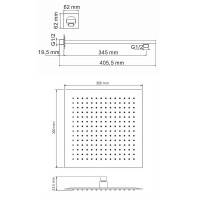 Душевая система WasserKRAFT Abens 2000, цвет черный Soft-touch, A172071
