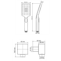 Душевая система WasserKRAFT Abens 2000, цвет черный Soft-touch, A172071