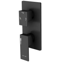 Душевая система WasserKRAFT Abens 2000, цвет черный Soft-touch, A172071