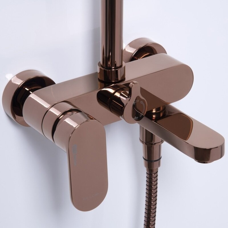 Душевая система WasserKRAFT A17301, PVD розовое золото