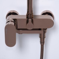 Душевая система WasserKRAFT A17301, PVD розовое золото