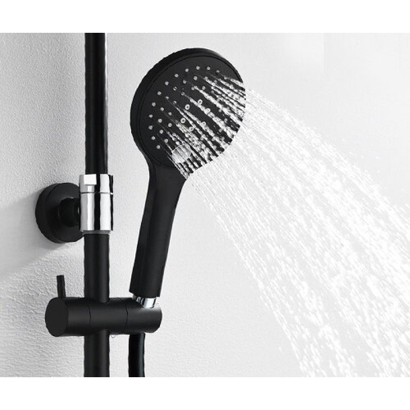 Душевая система WasserKRAFT A17401, покрытие Soft-touch