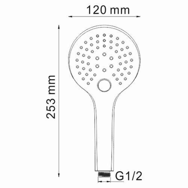 Душевая система WasserKRAFT Berkel A174819 Thermo, термостатическая, хром