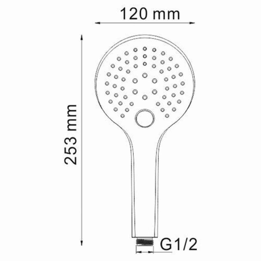 Душевая система WasserKRAFT Berkel A174868 Thermo, термостатическая, хром