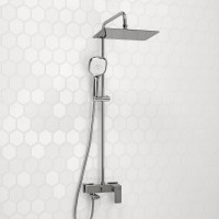 Душевая система WasserKRAFT, с изливом, цвет хром, A177.069.065.010.CH