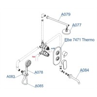 Душевая система WasserKRAFT A177471, скрытый монтаж, цвет - черный