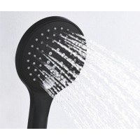 Душевая система WasserKRAFT A177471, скрытый монтаж, цвет - черный