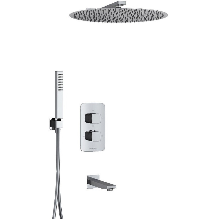 Душевая система WasserKRAFT Naab 8600 A178644 Thermo, со смесителем, термостатическая, цвет хром