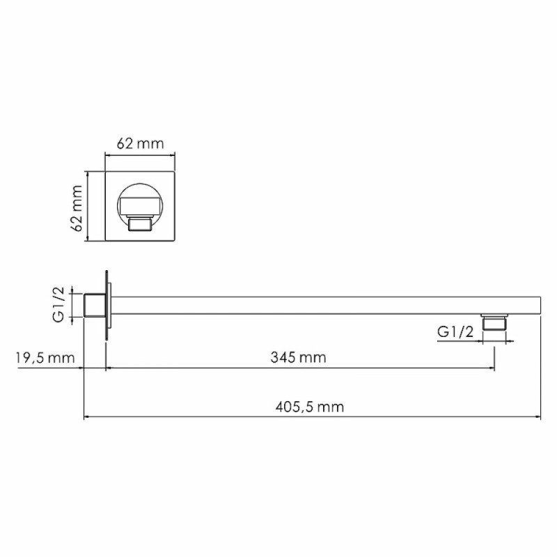 Душевая система WasserKRAFT Naab 8600 A178644 Thermo, со смесителем, термостатическая, цвет хром