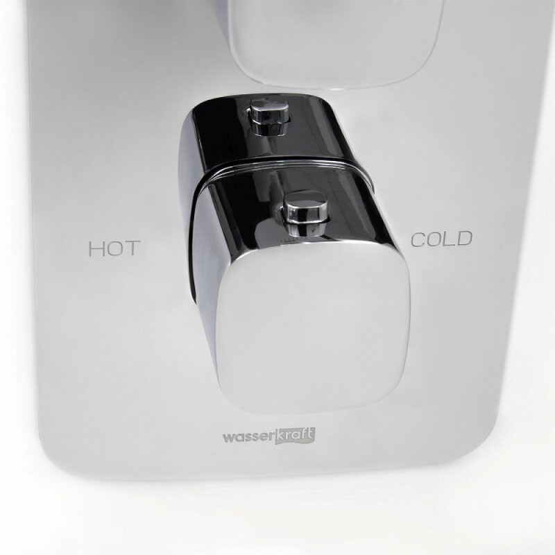 Душевая система WasserKRAFT Naab 8600 A178644 Thermo, со смесителем, термостатическая, цвет хром