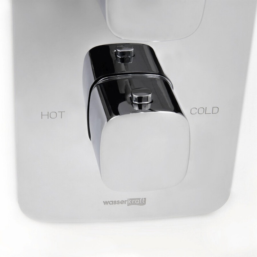 Душевая система WasserKRAFT Naab 8600 A178644 Thermo, со смесителем, термостатическая, цвет хром