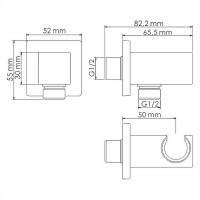 Душевая система WasserKRAFT Naab 8600 A178644 Thermo, со смесителем, термостатическая, цвет хром