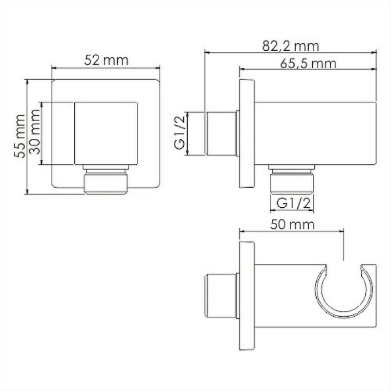 Душевая система WasserKRAFT Naab 8600 A178644 Thermo, со смесителем, термостатическая, цвет хром
