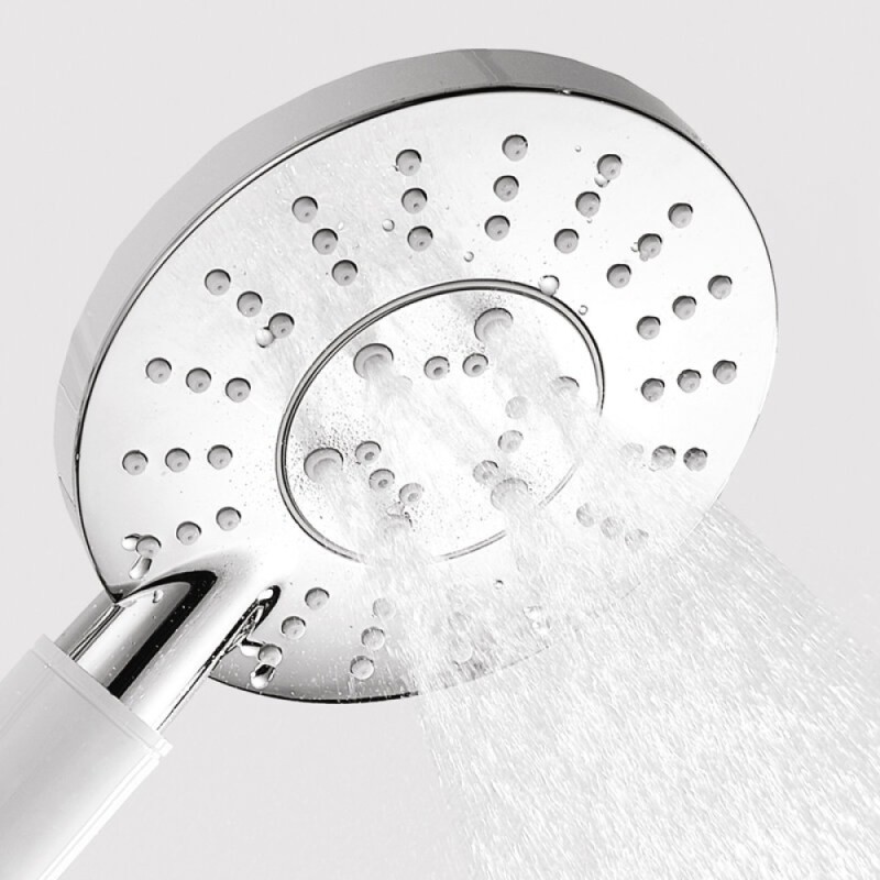 Душевая система WasserKRAFT, с изливом, цвет - белый матовый/хром, A185.067.058.WM
