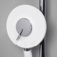 Душевая система WasserKRAFT, с изливом, цвет белый матовый/хром, A185.067.059.WM