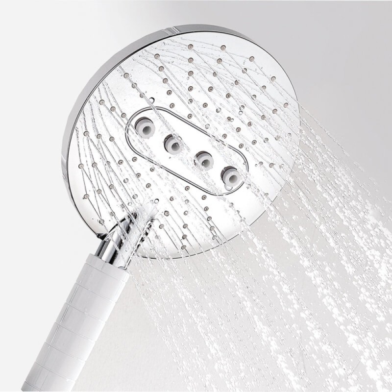 Душевая система WasserKRAFT, с изливом, цвет белый матовый/хром, A185.067.059.WM