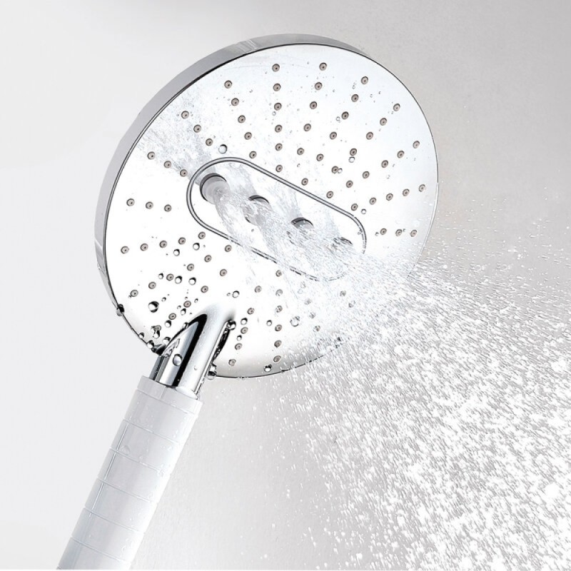 Душевая система WasserKRAFT, с изливом, цвет белый матовый/хром, A185.067.059.WM