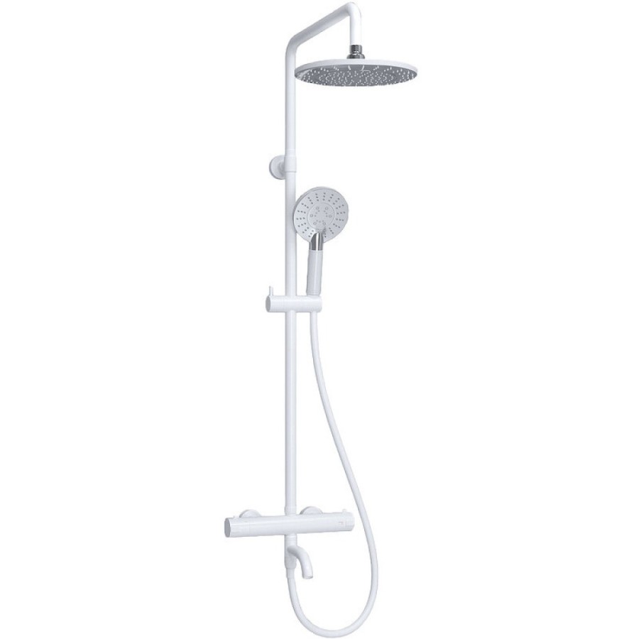 Душевая система WasserKRAFT Mindel 850, термостатическая, цвет белый Soft-touch, A188.067.058.WM Thermo
