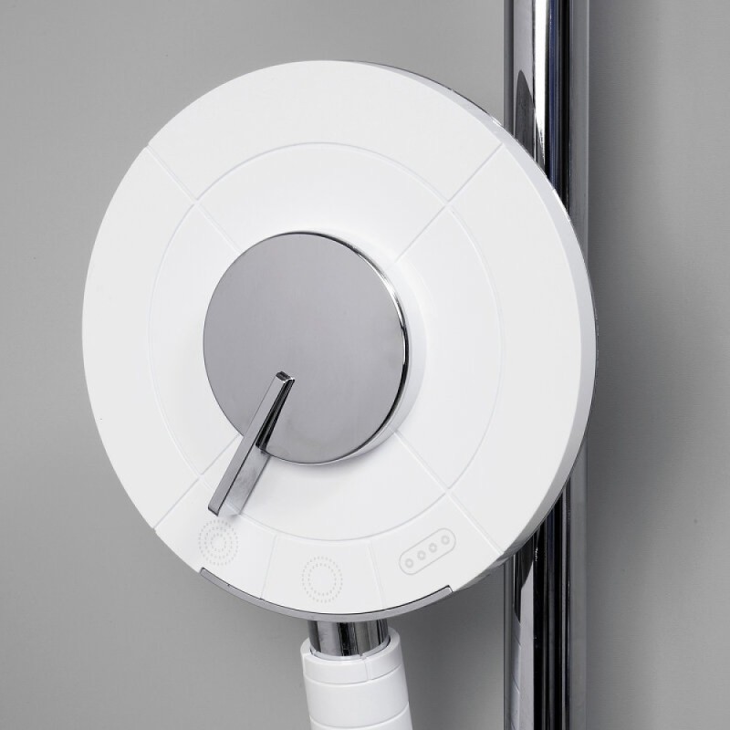 Душевая система WasserKRAFT Mindel 850, термостатическая, цвет белый Soft-touch, A188.067.058.WM Thermo