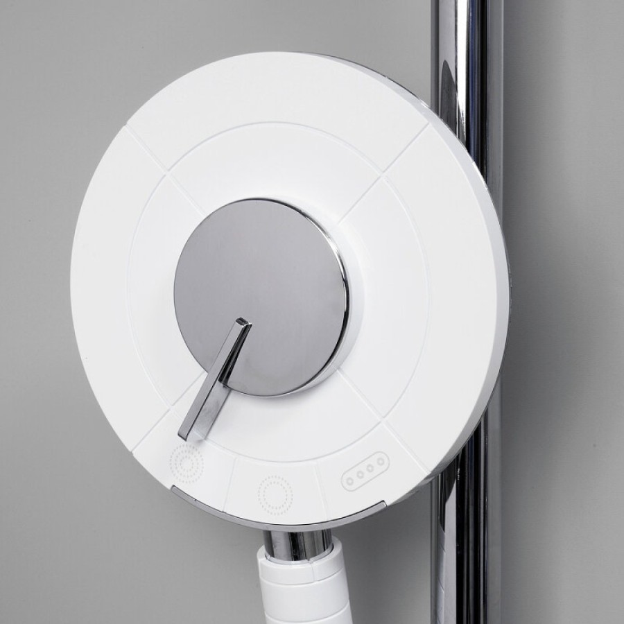 Душевая система WasserKRAFT Mindel 850, термостатическая, цвет белый Soft-touch, A188.067.058.WM Thermo
