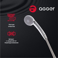 Смеситель Agger Retro A1921100 для ванны и душа, хром
