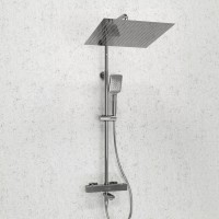 Душевая система WasserKRAFT, термостатическая, с изливом, цвет хром, A199.119.126.010.CH Thermo